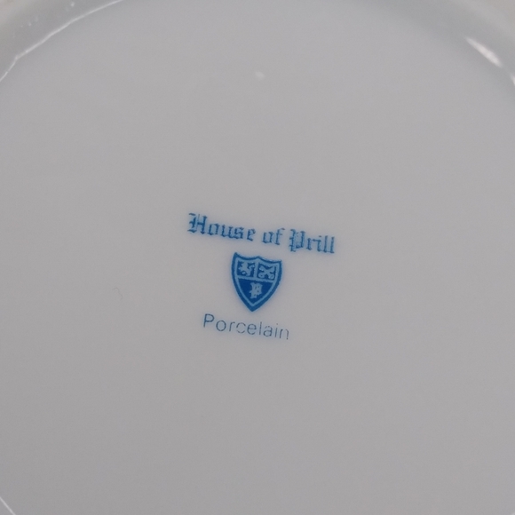 House of Prill Floral MUG with Cover Porcelain Purple Flowers 10 oz Cup - Picture 8 of 13